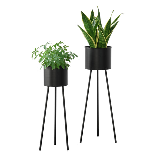Soporte para plantas Dalhem juego de 2 negro en.casa - premiumXL