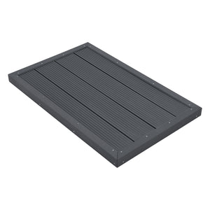 Placa base WPC Nürtingen para ducha solar 101x63x5,5cm [en.casa] - premiumXL