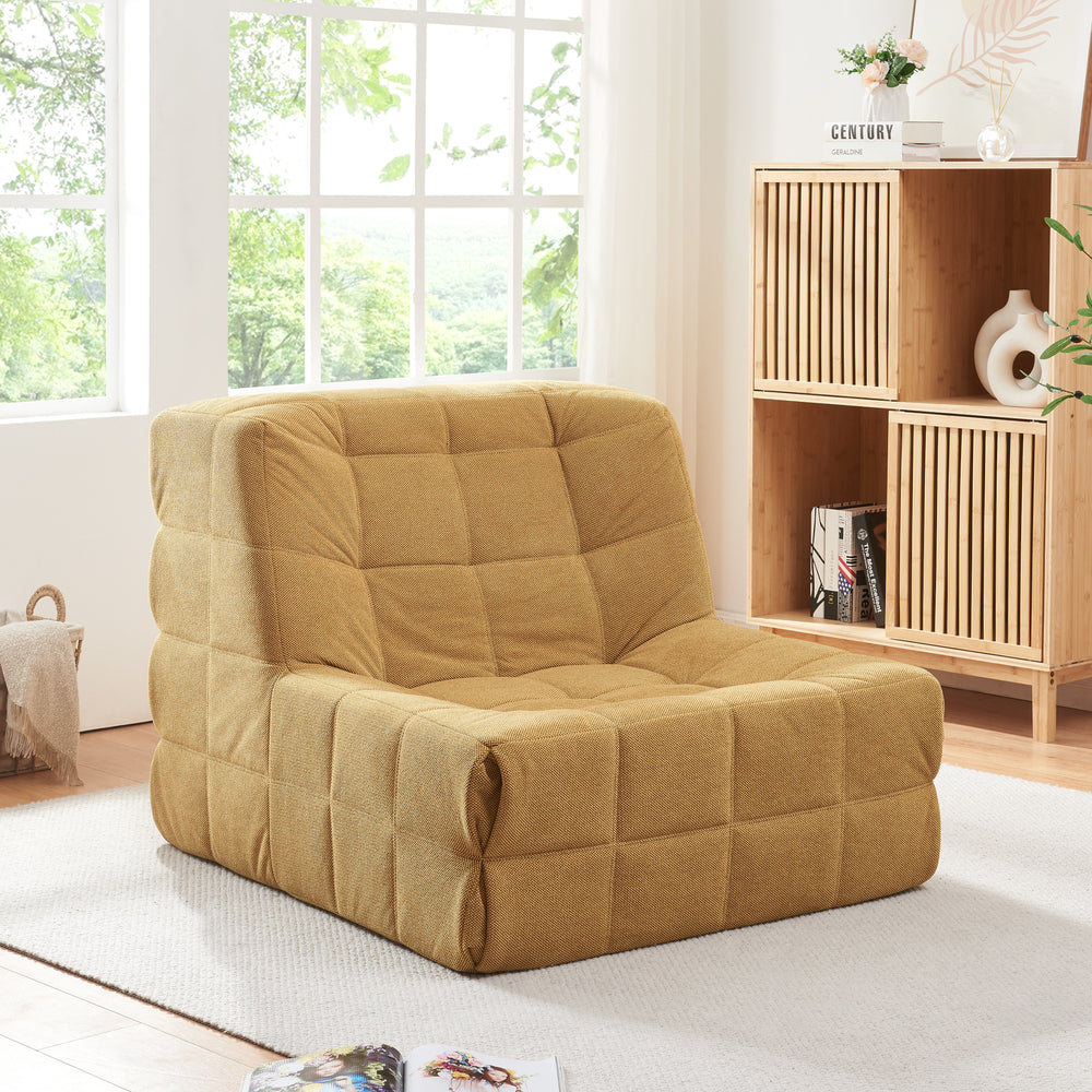 Sillón de suelo Koskyvn 75x90x100 cm Textil [en.casa]