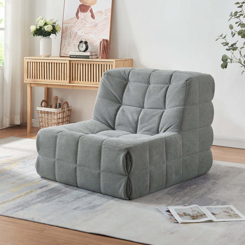 Sillón de suelo Koskyvn 75x90x100 cm Textil [en.casa]