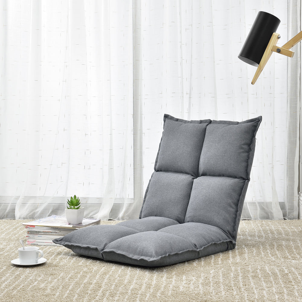 Silla de suelo Deinze en set de 2 ajustable [en.casa] - premiumXL