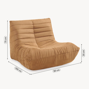 Sillón de suelo Kodsø 75x90x100 cm [en.casa]