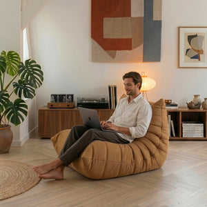 Sillón de suelo Kodsø 75x90x100 cm [en.casa]