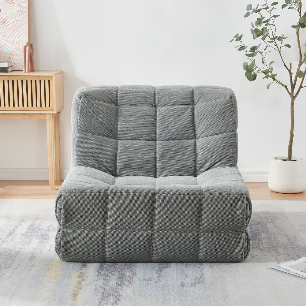 Sillón de suelo Koskyvn 75x90x100 cm Textil [en.casa]