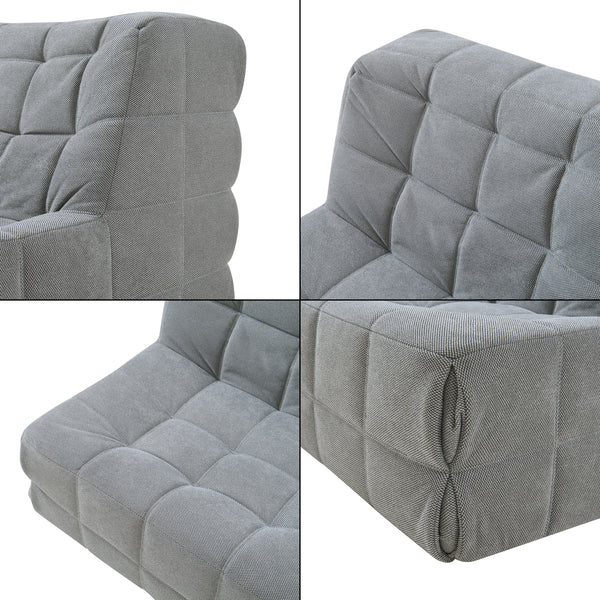 Sillón de suelo Koskyvn 75x90x100 cm Textil [en.casa]