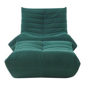 Sillón de suelo con reposapiés Kodsø 75x90x100 cm [en.casa]