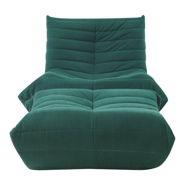 Sillón de suelo con reposapiés Kodsø 75x90x100 cm [en.casa]