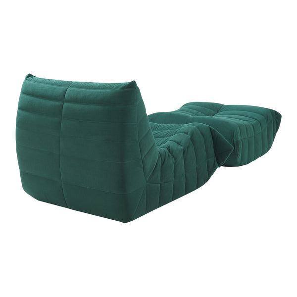 Sillón de suelo con reposapiés Kodsø 75x90x100 cm [en.casa]