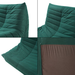 Sillón de suelo con reposapiés Kodsø 75x90x100 cm [en.casa]