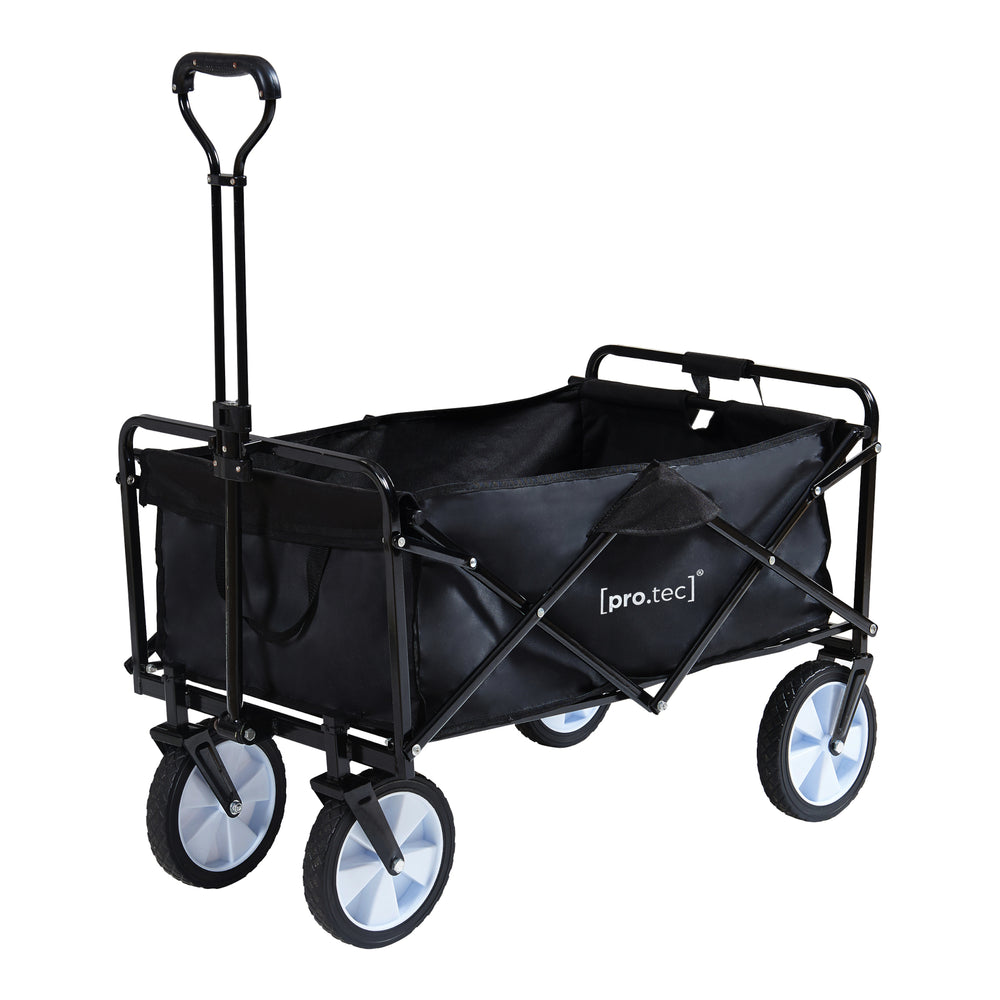 Carro de mano Stenlille 84x55 cm máx. 80kg Negro [pro.tec]