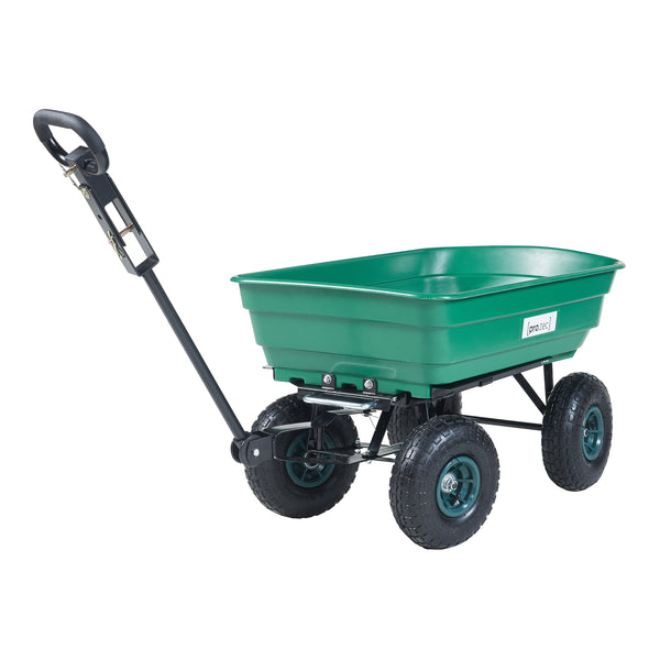 Carrito Corfinio 111x51 cm máx. 250kg Verde/Negro [pro.tec]