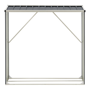 Estante para leña Kalmar acero antracita en varios tamaños [casa.pro]