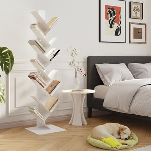 Librería Eksjö forma de árbol 12 niveles 150x39x39 cm - [en.casa]