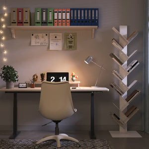 Librería Eksjö forma de árbol 12 niveles 150x39x39 cm - [en.casa]