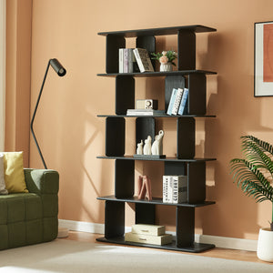 Librería Gäljami 5 compartimentos abiertos 180x100x35cm - [en.casa]