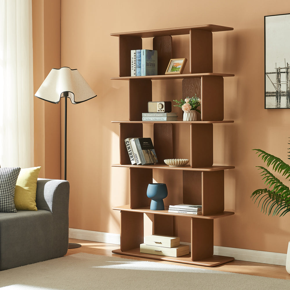 Librería Gäljami 5 compartimentos abiertos 180x100x35cm - [en.casa]