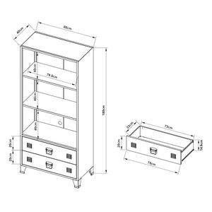 Estantería Hammarland de acero en varios colores [en.casa]