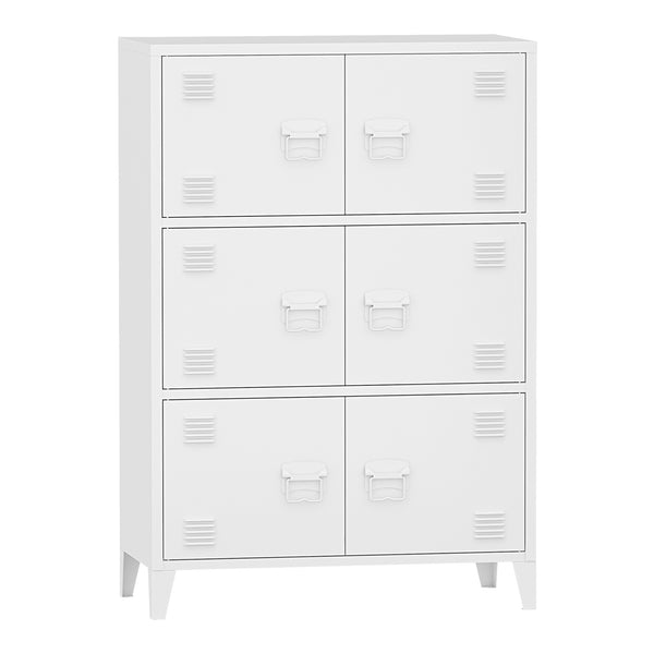 Armario de oficina Hamina 113x80x40cm en varios colores [en.casa]