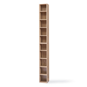 Estantería para CD Tynset 187x20x17 cm con 10 compartimentos [en.casa]