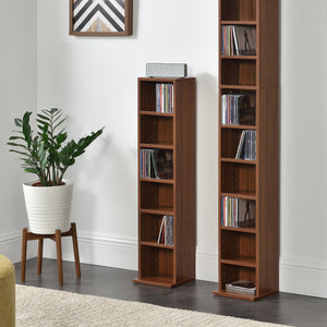 Estantería para CD Tynset 90x20x20 cm con 6 compartimentos [en.casa]