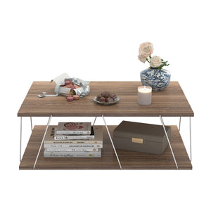 Mesa de centro Saltdal 91x62x30cm en varios colores [en.casa]
