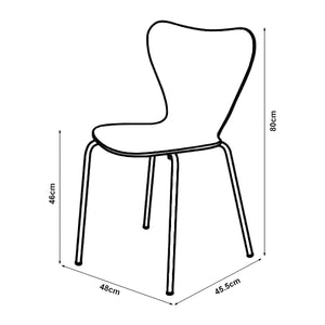 Silla de comedor Essunga juego de 4 [en.casa]