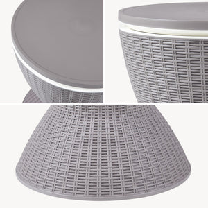 Mesa nevera Atessa exterior 30 L plástico 58xØ49cm [casa.pro]