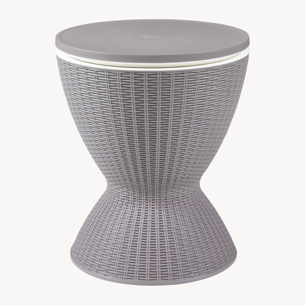 Mesa nevera Atessa exterior 30 L plástico 58xØ49cm [casa.pro]