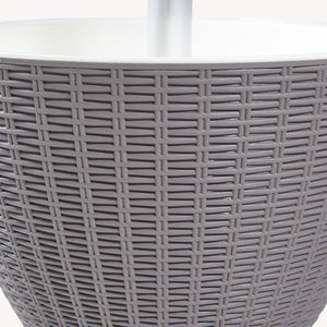 Mesa nevera Atessa exterior 30 L plástico 58xØ49cm [casa.pro]