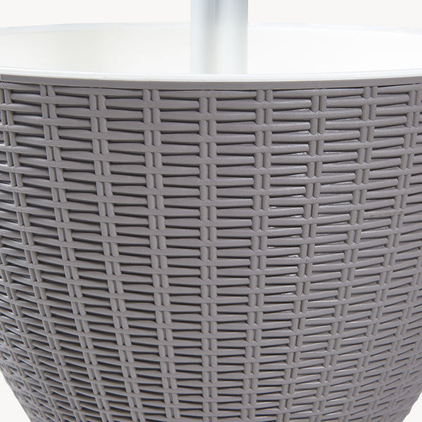 Mesa nevera Atessa exterior 30 L plástico 58xØ49cm [casa.pro]