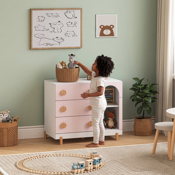 Cómoda infantil Vaarentaa [en.casa]