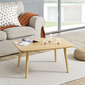 Mesa de centro Nurmijärvi Bambú 40x80x60 cm [en.casa]