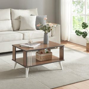 Mesa de centro Århus con estante 40 x 70 x 50 cm en varios colores [en.casa] - premiumXL