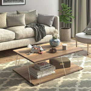 Mesa de centro Saltdal 91x62x30cm en varios colores [en.casa]