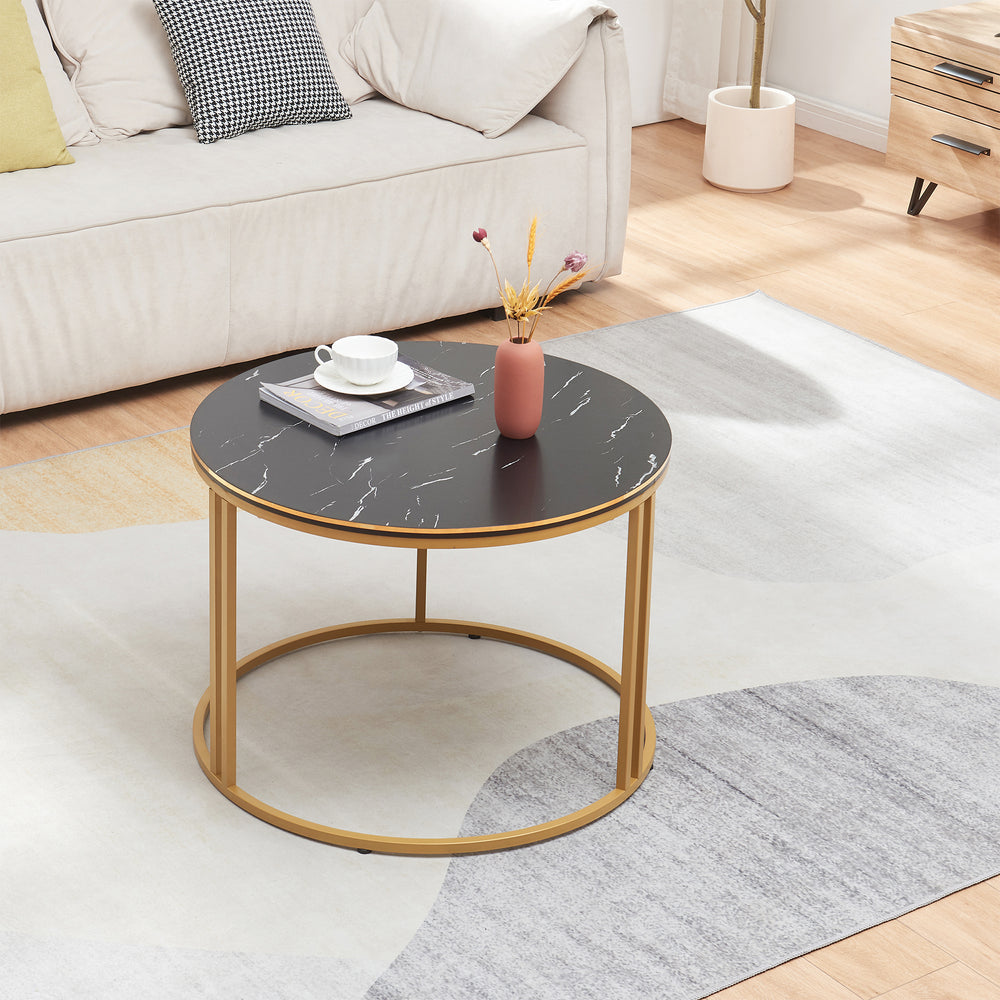 Mesa de centro Aulum redonda 50xØ70 cm [en.casa]