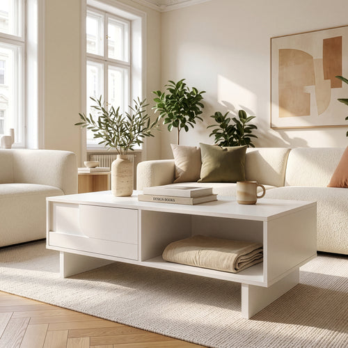Mesa de centro Katanshumn con espacio de almacenamiento 110x55x39 cm [en.casa]