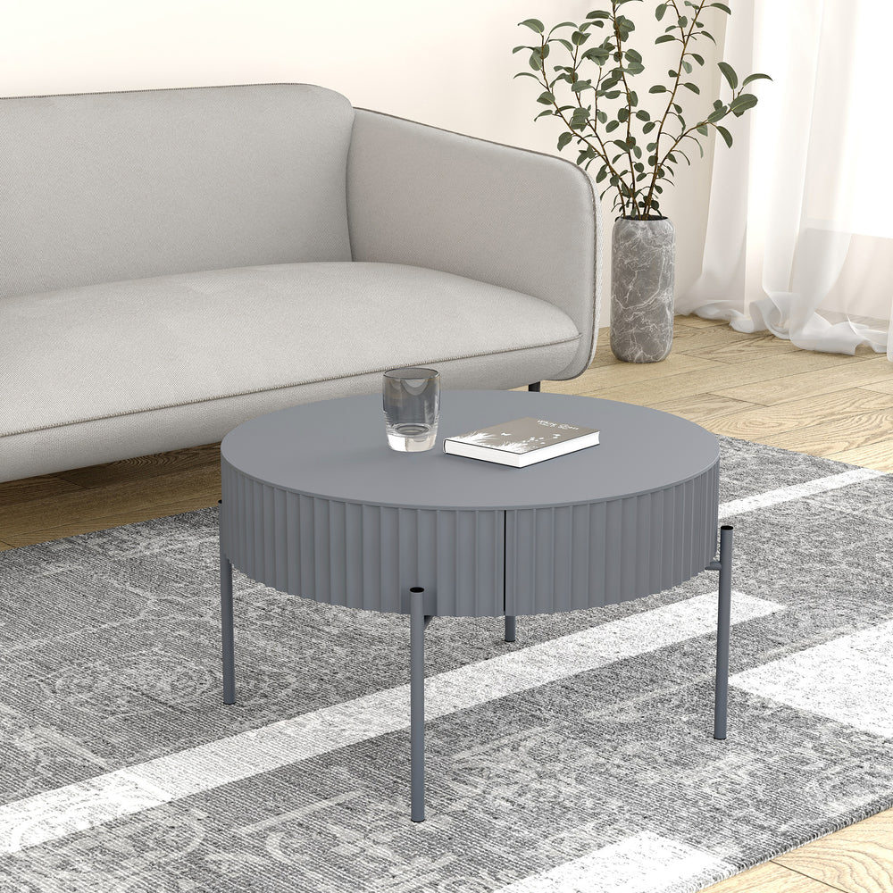 Mesa de centro Rill con cajón [en.casa]
