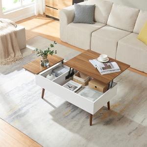 Mesa de centro con espacio de almacenamiento Flesen [en.casa]