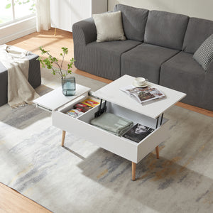 Mesa de centro con espacio de almacenamiento Flesen [en.casa]