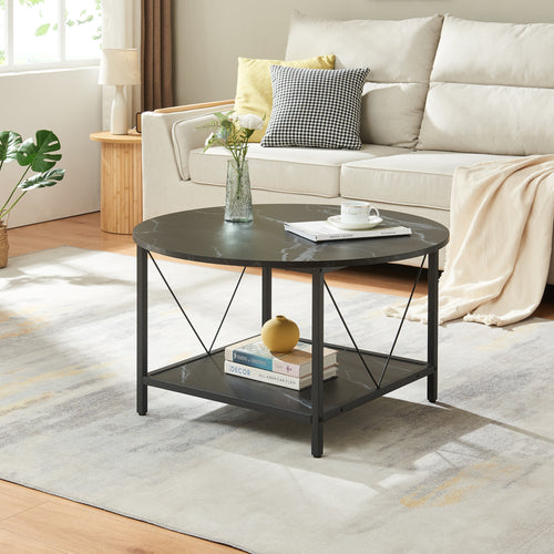 Mesa de centro Filem Ø80x46 cm [en.casa]