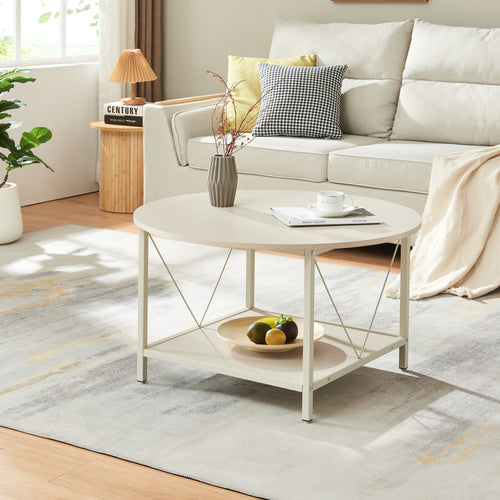 Mesa de centro Filem Ø80x46 cm [en.casa]