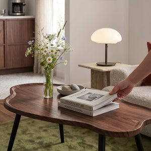 Mesa de centro Trestaneng 100x60x47 cm aspecto nogal [en.casa]