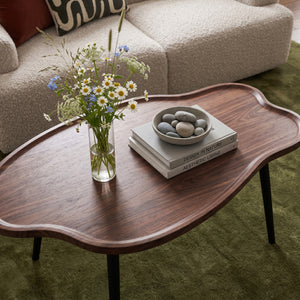 Mesa de centro Trestaneng 100x60x47 cm aspecto nogal [en.casa]