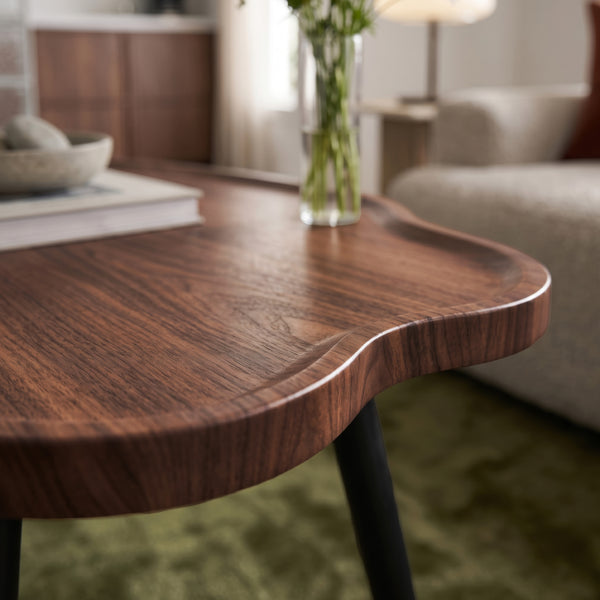 Mesa de centro Trestaneng 100x60x47 cm aspecto nogal [en.casa]
