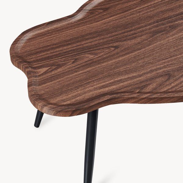 Mesa de centro Trestaneng 100x60x47 cm aspecto nogal [en.casa]