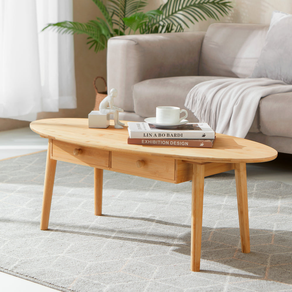 Mesa de centro Harboøre bambú natural [en.casa] - premiumXL
