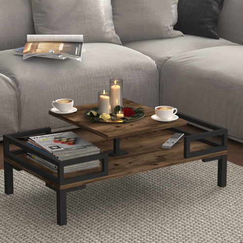 Mesa de centro Hultsfred 90x50x34,5cm en varios colores [en.casa] - premiumXL