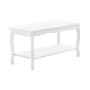 Mesa de centro Pearl 88x40x42 cm estilo Shabby Chic blanco en.casa - premiumXL