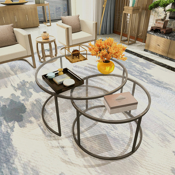 Conjunto de mesas de centro Kokkola [en.casa]