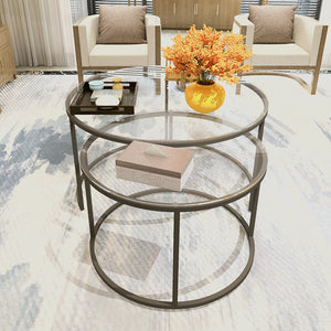 Conjunto de mesas de centro Kokkola [en.casa]